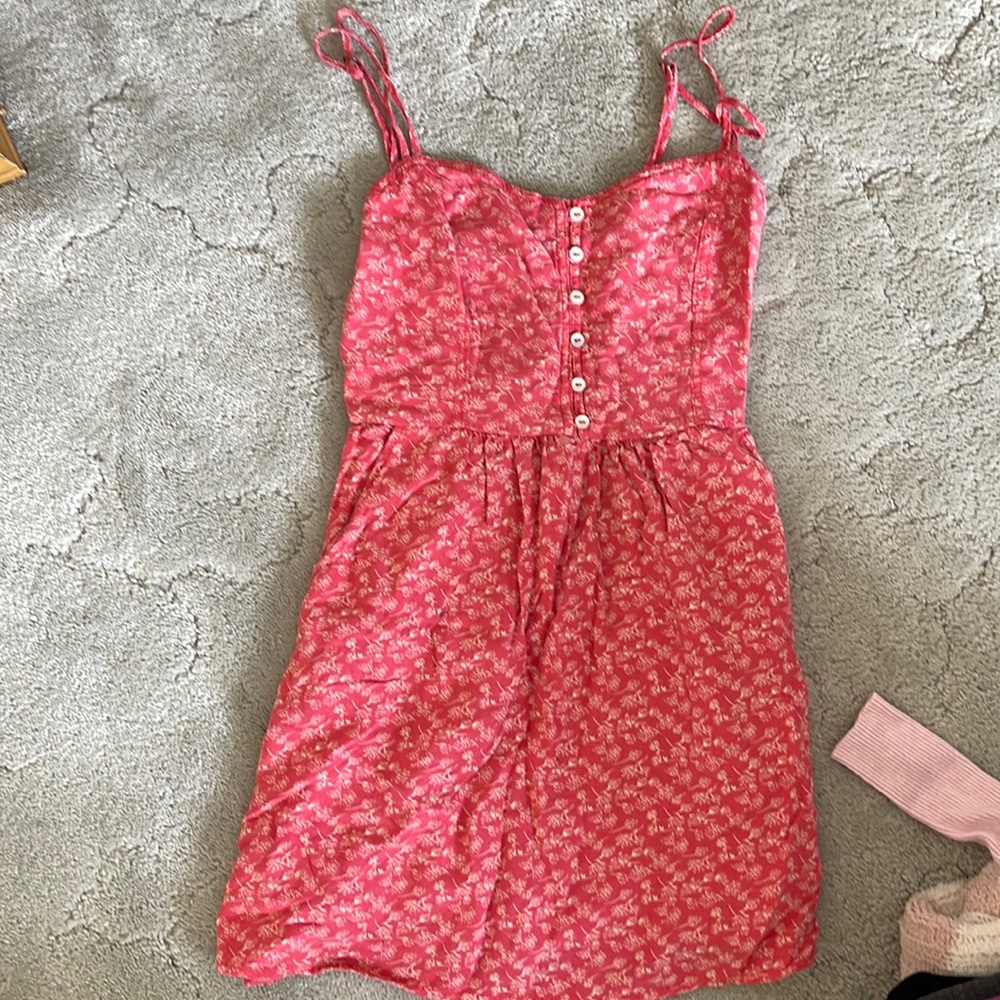 Pink mini dress